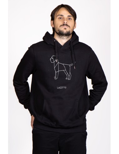 Origami Lagotto Men's Hooded Sweatshirt