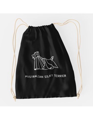 Drawstring Bag Sacca Origami Australian Silky Terrier