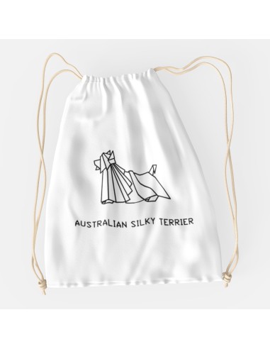 Drawstring Bag Origami Australian Silky Terrier