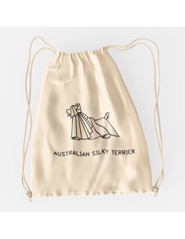 Drawstring Bag Origami Australian Silky Terrier