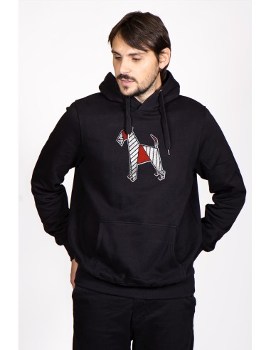 Pop Origami Airedale Terrier Men's Hoodie