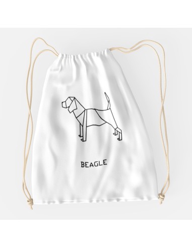 Drawstring Bag Origami Beagle Bag