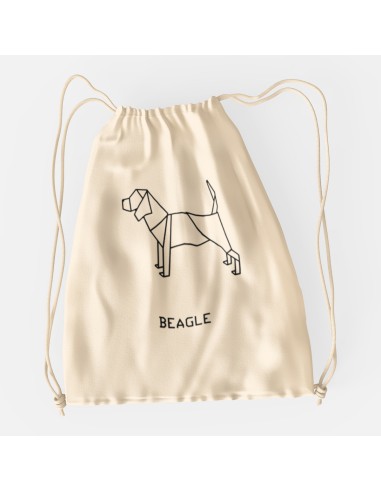 Drawstring Bag Origami Beagle Bag