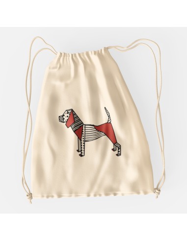 Drawstring Bag Sacca Pop Origami Beagle