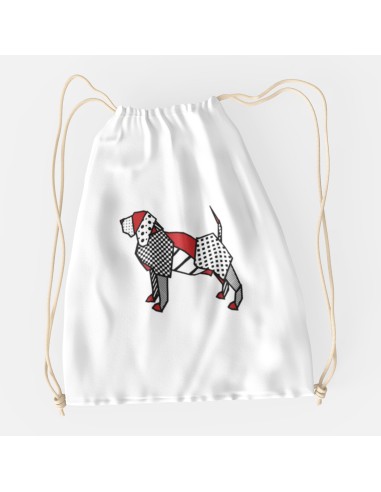 Drawstring Bag Pop Origami Bloodhound