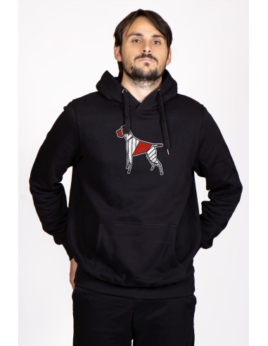 Pop Origami German Drahthaar Men's Hoodie