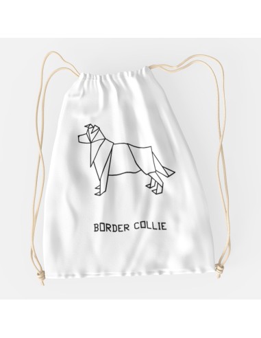 Drawstring Bag Origami Bag Border Collie