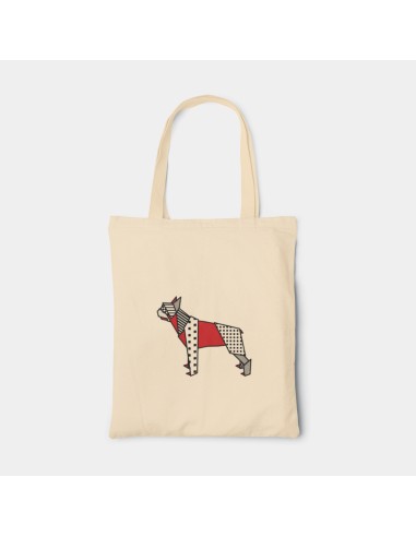 Shopper Bag Pop Bag Origami Boston Terrier