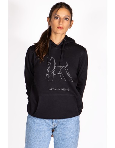 Origami Afghan Hound Women's Hoodie