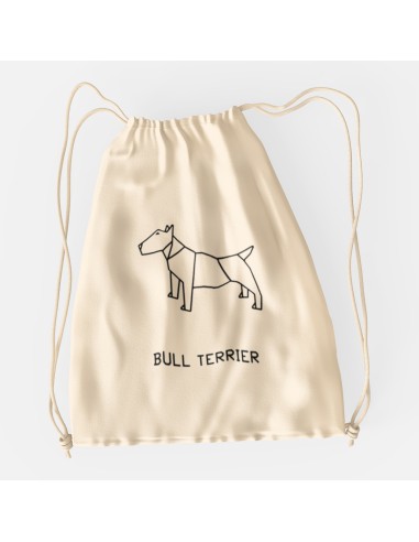 Drawstring Bag Origami Bull Terrier