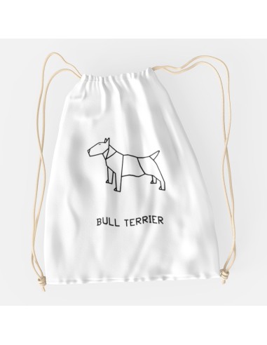 Drawstring Bag Origami Bull Terrier