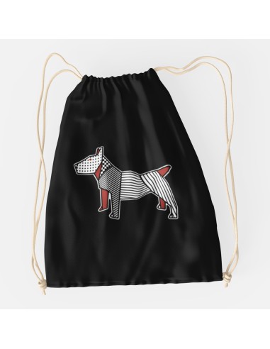 Drawstring Bag Pop Origami Bull Terrier