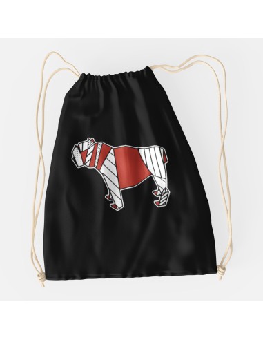 Drawstring Bag Pop Origami Bulldog