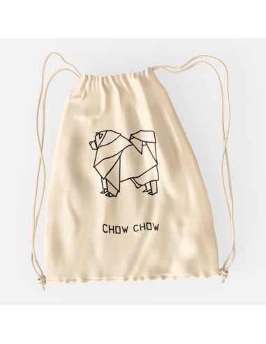 Drawstring Bag Sacca Origami Chow Chow