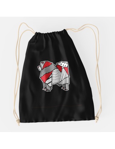 Drawstring Bag Sacca Pop Origami Chow Chow