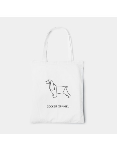 Shopper Bag Origami Cocker Spaniel Bag