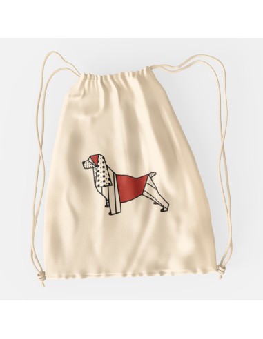 Drawstring Bag Sacca Pop Origami Cocker Spaniel