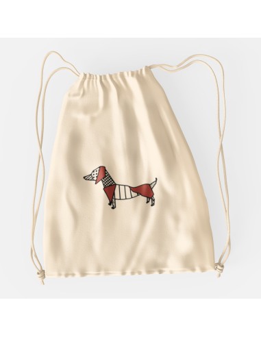 Drawstring Bag Sacca Pop Origami Dachshund