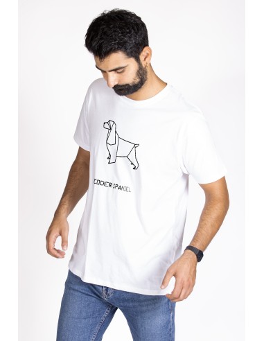 T-shirt Men's Origami Cocker Spaniel