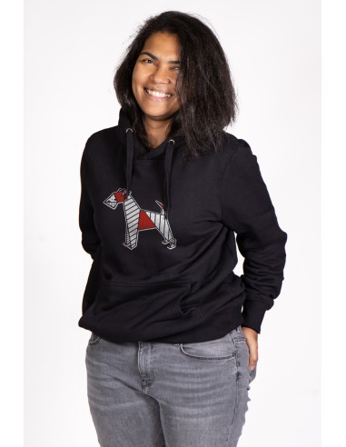 Pop Origami Airedale Terrier Women's Hoodie