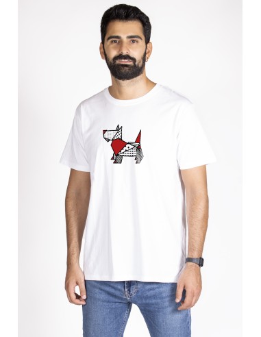 T-shirt Uomo Pop Origami Scottish Terrier