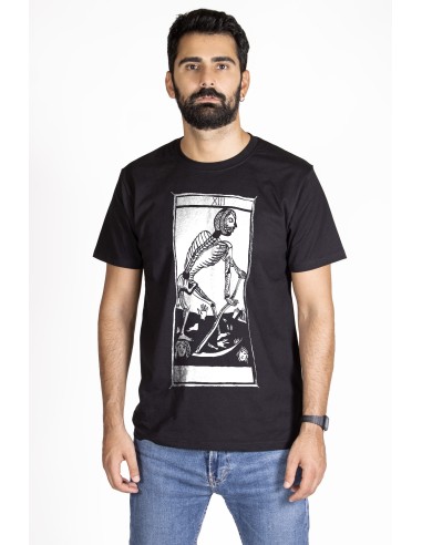 T-shirt  Uomo "Tarot De Marseille" Tarocchi di Marsiglia  L'arcane Sans Nom La Mort XIII