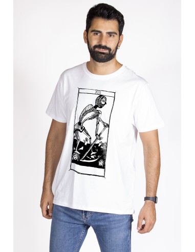 T-shirt  Uomo "Tarot De Marseille" Tarocchi di Marsiglia  L'arcane Sans Nom La Mort XIII