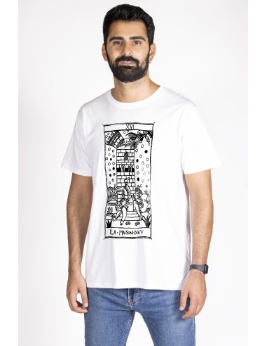 T-shirt  Uomo "Tarot De Marseille" Tarocchi di Marsiglia  La Maison Dieu XVI