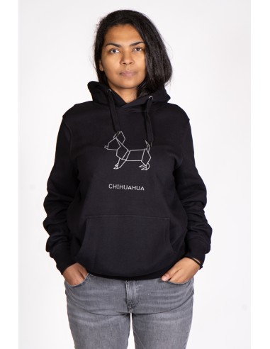 Origami Chihuahua Women's Hooded Sweatshirt