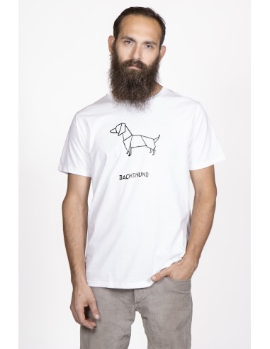 T-shirt Men's Origami Dachshund