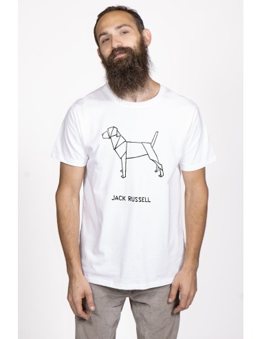 T-shirt Men's Origami Jack Russell