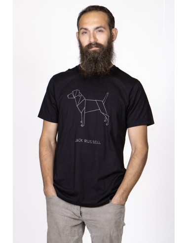 T-shirt Men's Origami Jack Russell