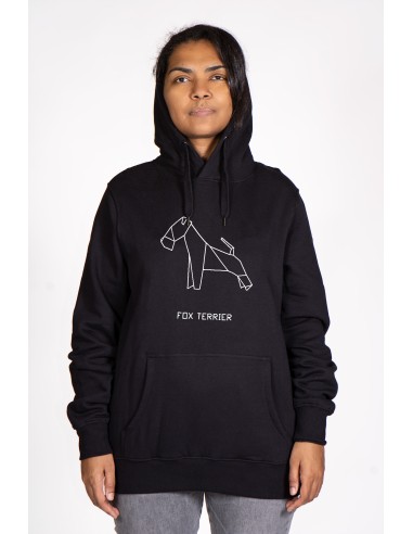 Origami Fox Terrier Women's Hoodie