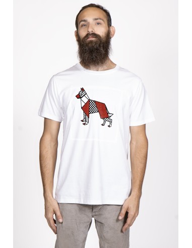 T-shirt Uomo Pop Origami German Shepherd