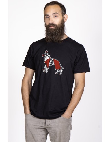 T-shirt Uomo Pop Origami German Shepherd