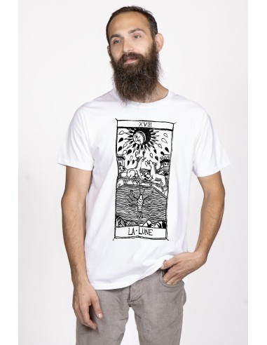 T-shirt  Uomo "Tarot De Marseille" Tarocchi di Marsiglia  La Lune XVIII