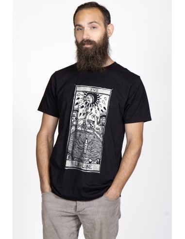 T-shirt  Uomo "Tarot De Marseille" Tarocchi di Marsiglia  La Lune XVIII