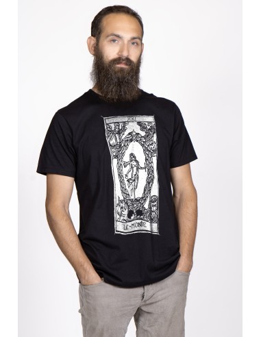 T-shirt  Uomo "Tarot De Marseille" Tarocchi di Marsiglia  Le Monde XXI