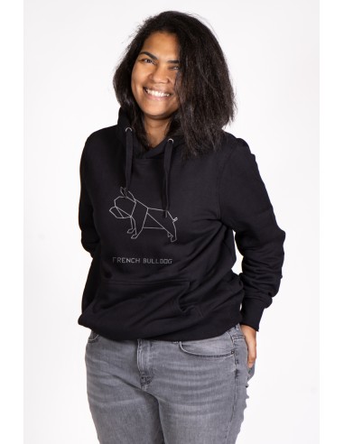 Origami French Bulldog Women's Hoodie