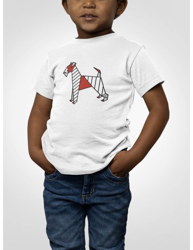 T-shirt Kids Pop Origami Airedale Terrier