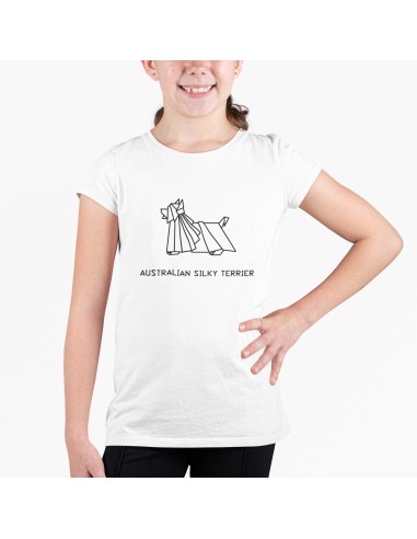 Kids Origami Australian Silky Terrier T-Shirt