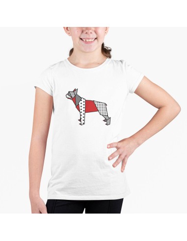 T-shirt Kids Pop Origami Boston Terrier