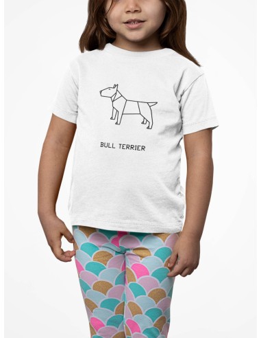 Kids Origami Bull Terrier T-Shirt