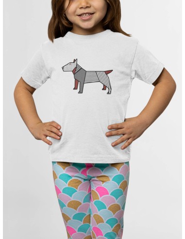 T-shirt Kids Pop Origami Bull Terrier