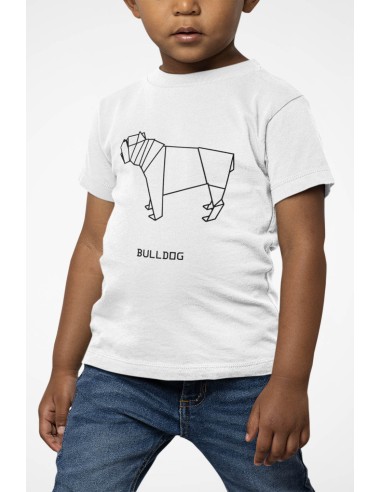 Kids Origami Bulldog T-Shirt