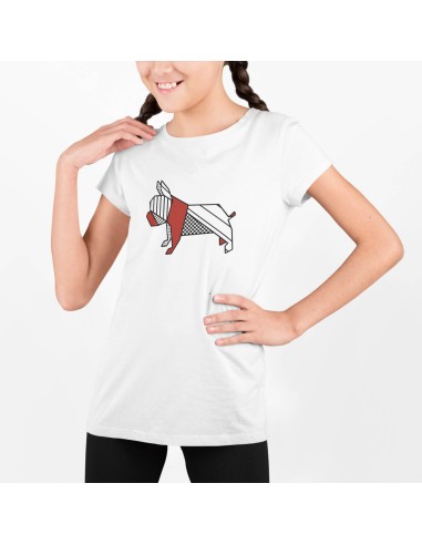 Kids Pop Origami French Bulldog T-Shirt