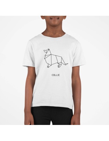 Kids Origami Collie T-Shirt