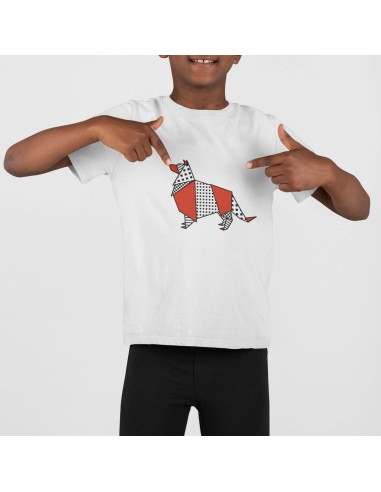 Kids Pop Origami Collie T-Shirt