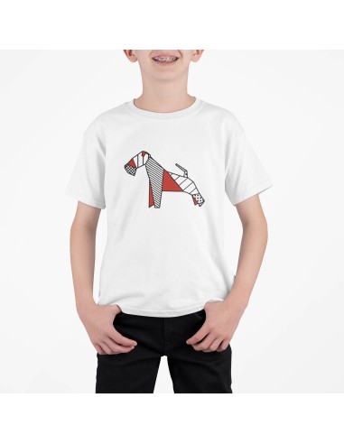 Kids Pop Origami Fox Terrier T-Shirt