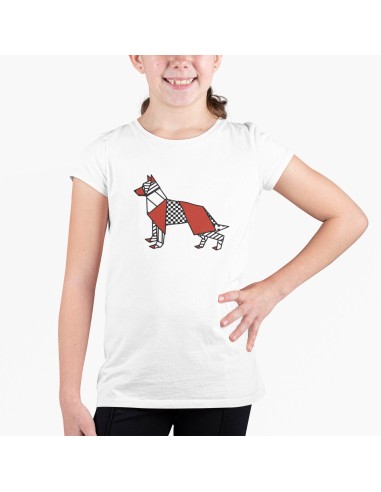 Kids Pop Origami German Shepherd T-Shirt